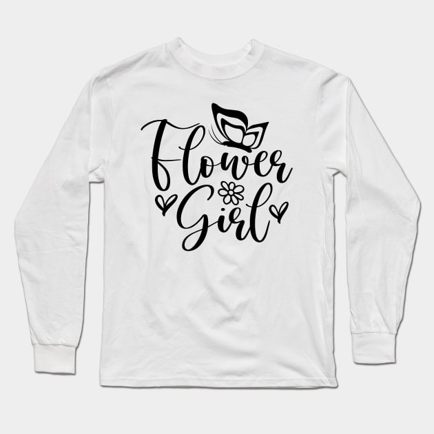 Flower Girl Shirt, Gift for Flower Girl, Petal Patrol, Flower Girl Proposal, Bridal Party Gift, Personalized Flower Girl Shirt, Wedding Long Sleeve T-Shirt by SeleART